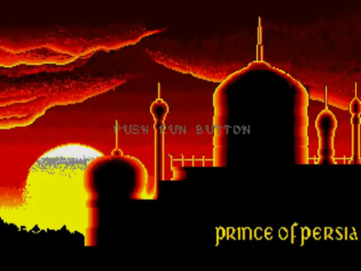 Prince of Persia title screen for TurboGrafx CD